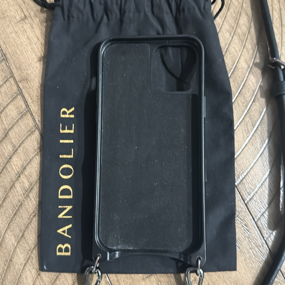 Bandolier- iPhone 12  Pro Max Crossbody Phone Case in Black - Picture 2 of 6